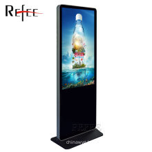 Hotel lobby advertising lcd screen 43 inch floor stand touch kiosk